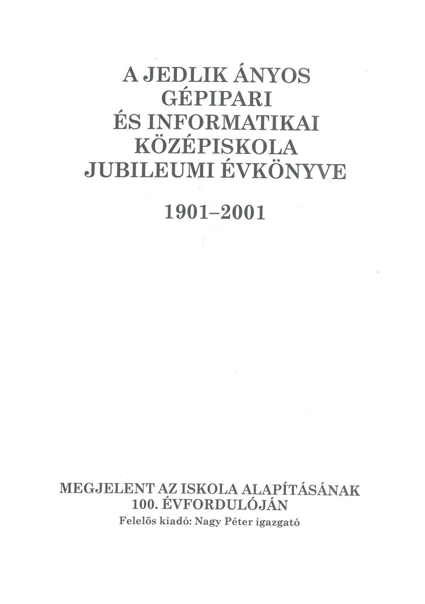 Évkönyv 2001